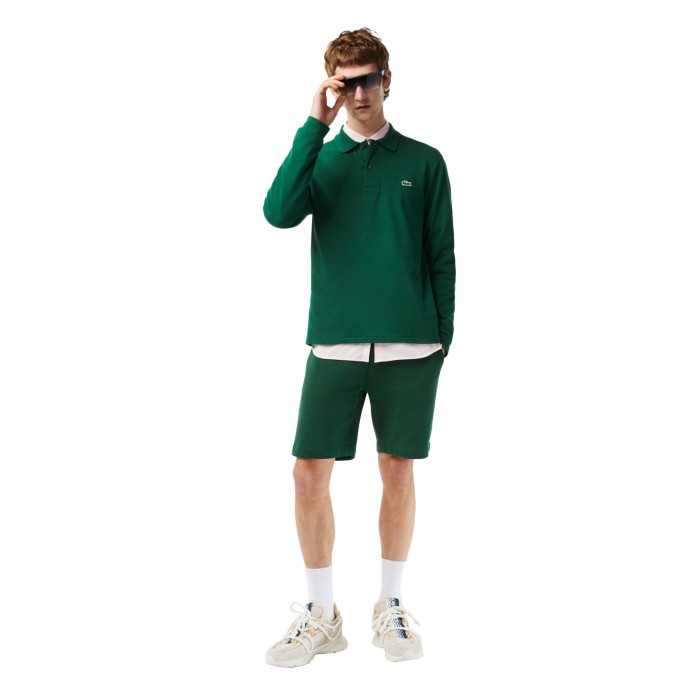 поло мужское поло lacoste l.12.21 классического кроя с длинным рукавом по цене 15990 руб вид справа