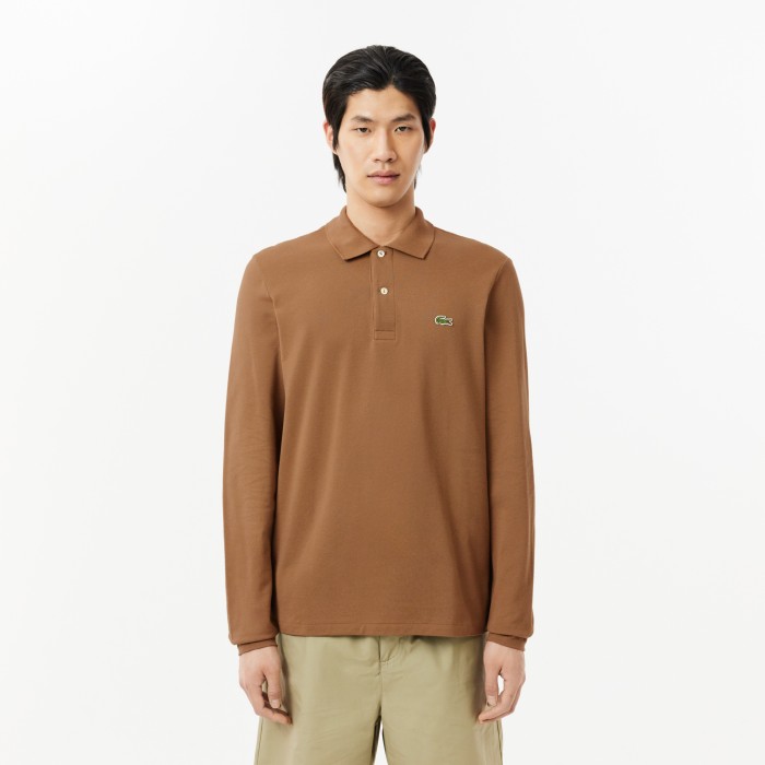 поло мужское поло lacoste l.13.12 классического кроя с длинным рукавом L1312SIX фотография