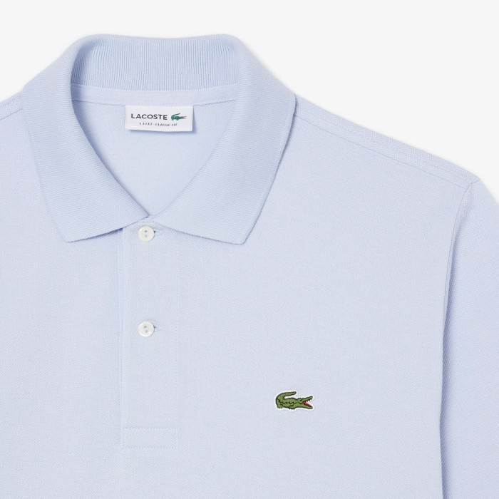 поло мужское поло lacoste l1212 классического кроя - качественный продукт вид сбоку