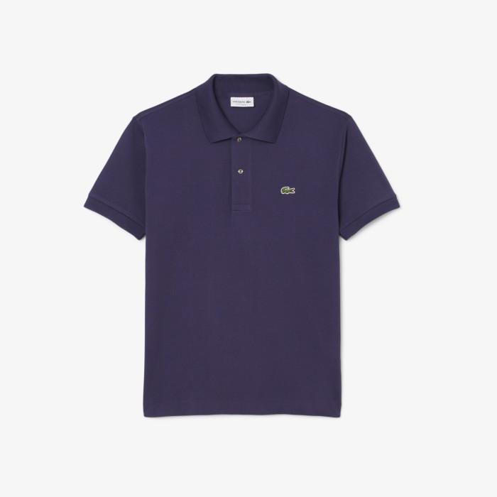 поло мужское поло lacoste l1212 классического кроя из франции вид сбоку