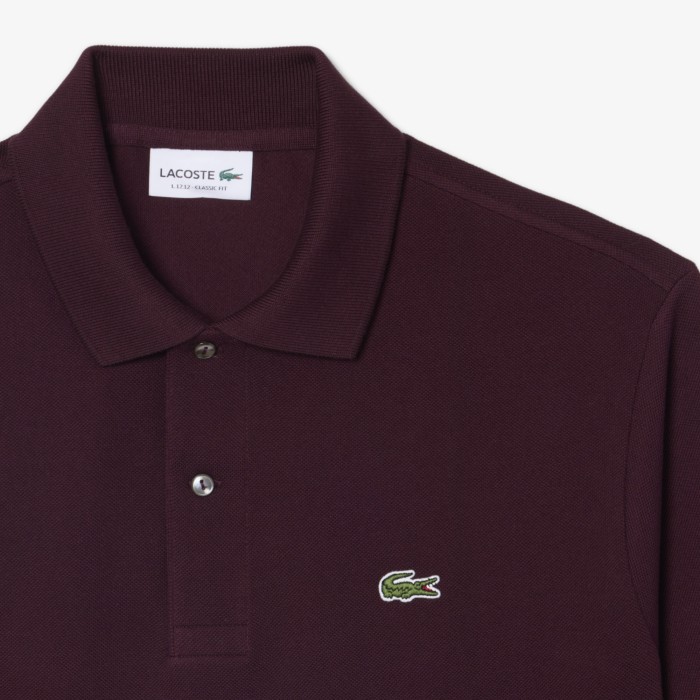 поло мужское поло lacoste - качественный продукт вид сбоку