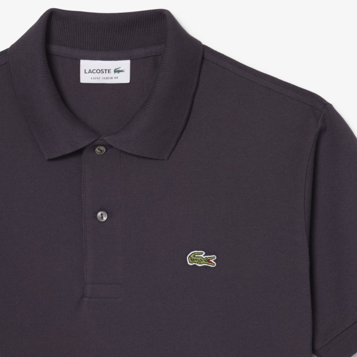 поло мужское поло lacoste - качественный продукт вид сбоку