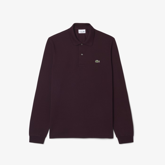 поло оригинальная мужская рубашка-поло lacoste l.12.12 с длинным рукавом по цене 15990 руб вид справа