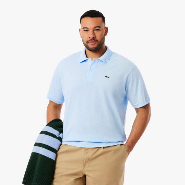 поло polo от бренда lacoste вид слева