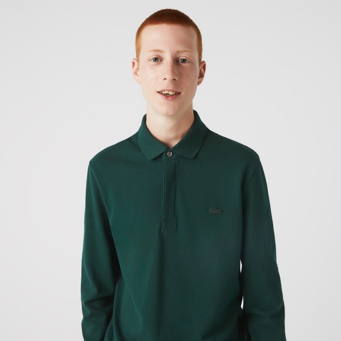 поло polo от бренда lacoste вид слева