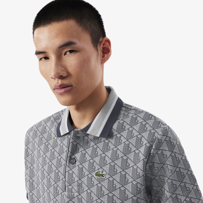 поло polo от бренда lacoste вид слева