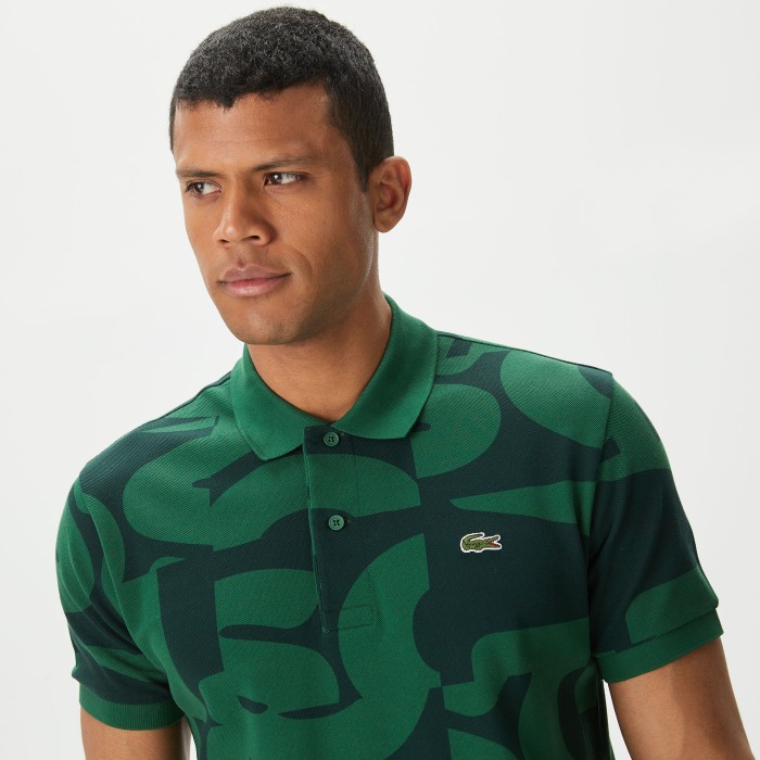 поло polo от бренда lacoste вид слева