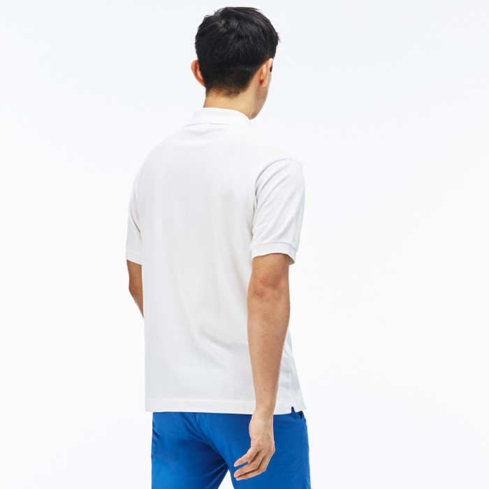 поло polo от бренда lacoste вид слева