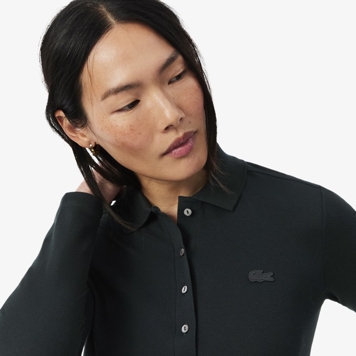 поло polo от бренда lacoste вид слева