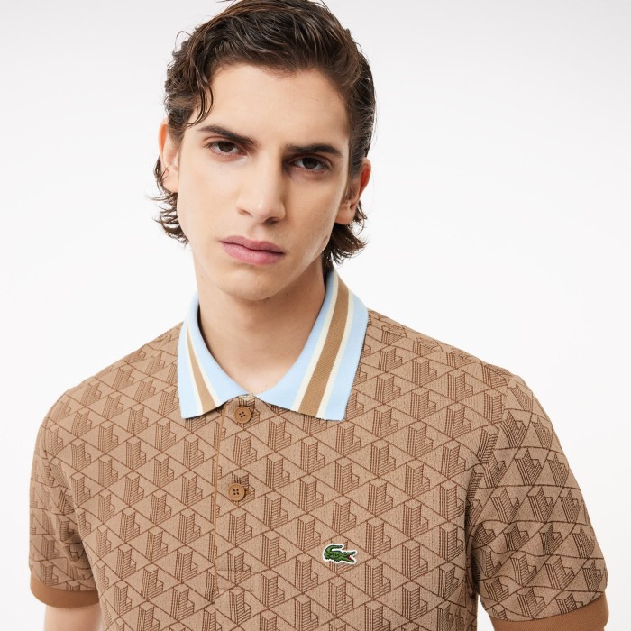 поло polo от бренда lacoste вид слева