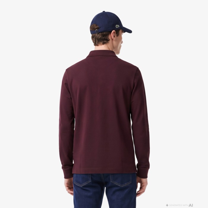 поло polo от бренда lacoste вид слева