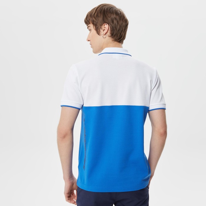 поло polo от бренда lacoste вид слева