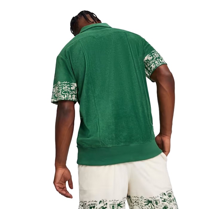 поло the fairgrounds terry polo от бренда puma вид слева