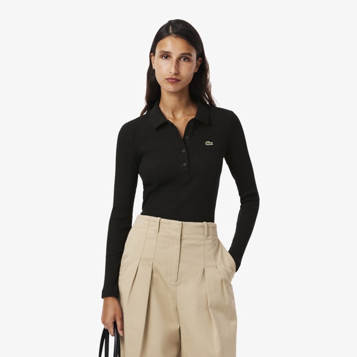 поло женское поло lacoste приталенного кроя l.12.d DF5281031 фотография