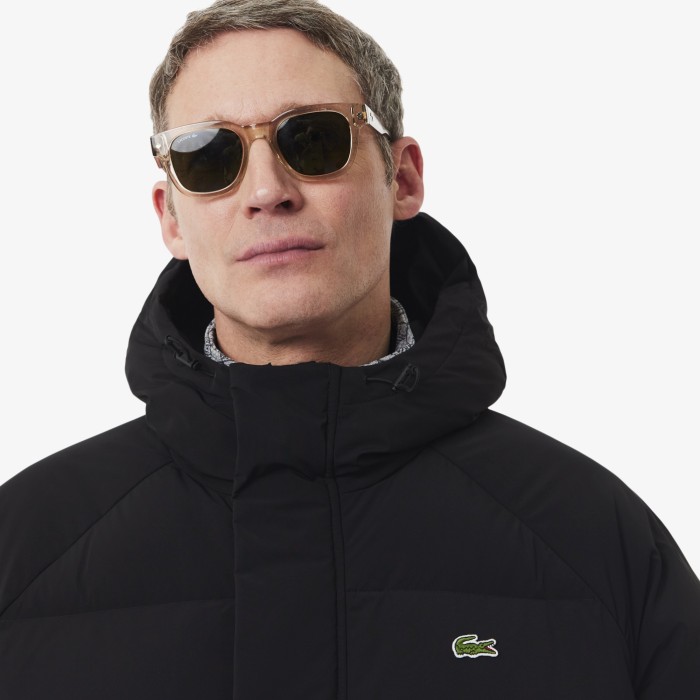 пуховик blouson от бренда lacoste вид слева