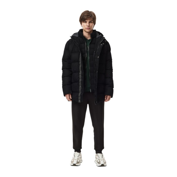 пуховик long puffer из проверенных материалов спереди