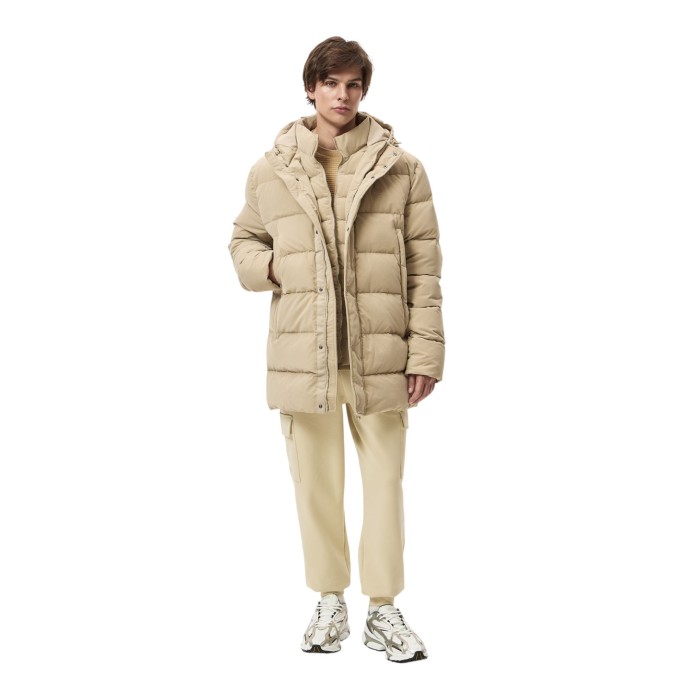 пуховик long puffer из проверенных материалов спереди