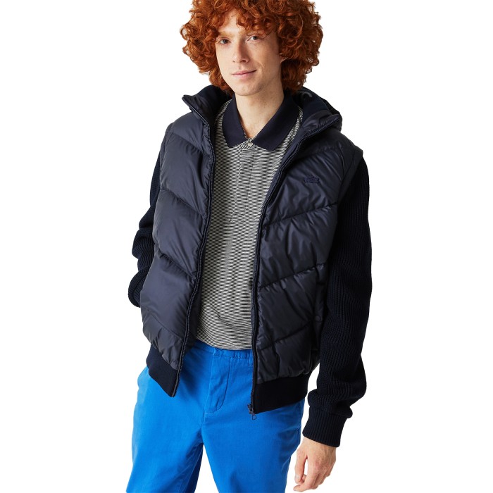 пуховик мужская куртка-безрукавка lacoste c отстегивающимися рукавами BH2212R12L фотография