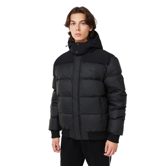 пуховик мужская утепленная куртка lacoste со съемным капюшоном BH235050S фотография