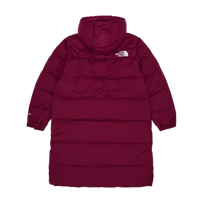 пуховик nuptse parka от бренда the north face вид слева