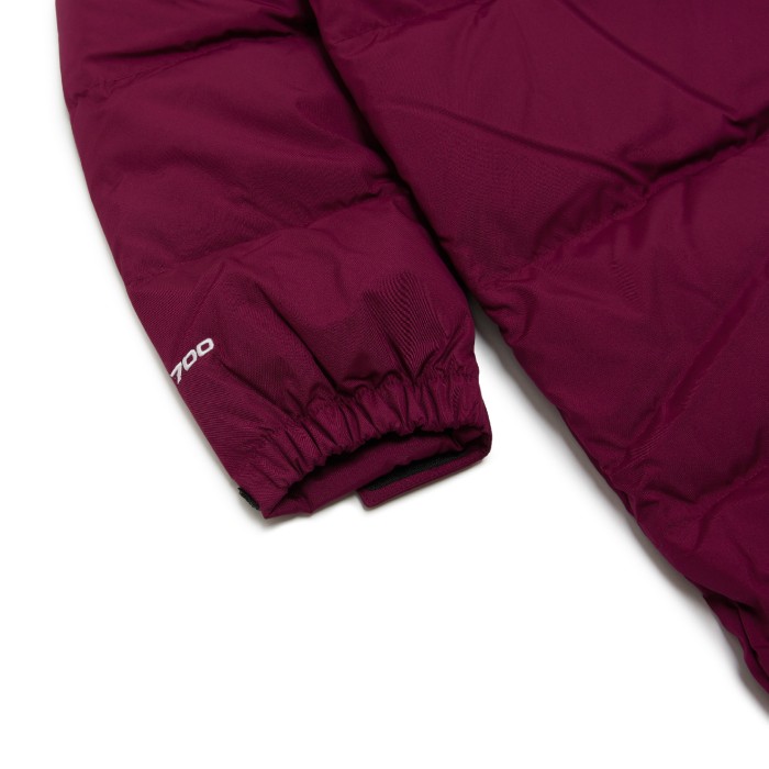 пуховик nuptse parka из америки вид сбоку