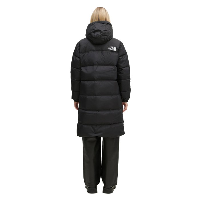 пуховик nuptse parka от бренда the north face вид слева