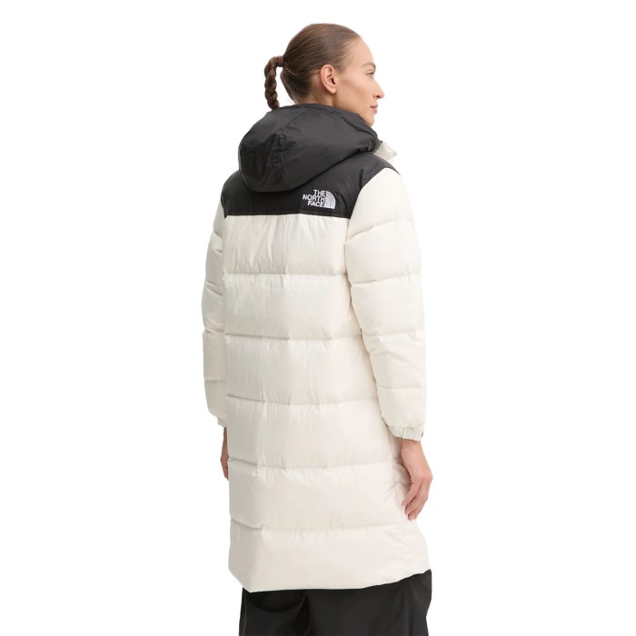 пуховик nuptse parka от бренда the north face вид слева