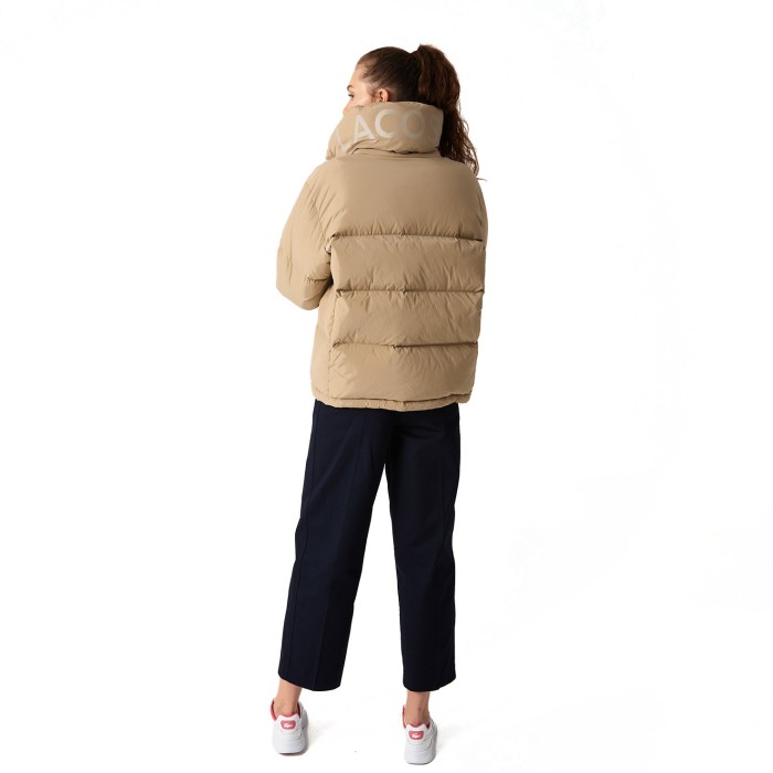 пуховик quilted puffer от бренда lacoste вид слева
