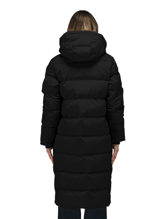 пуховик sierra long puffer от бренда alpha industries вид слева