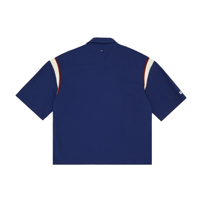 рубашка checkerboard short sleeve twill shirt от бренда tommy jeans вид слева