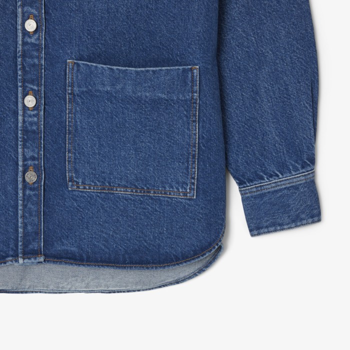 рубашка denim jacket для взрослого возраста с изнаночной стороны