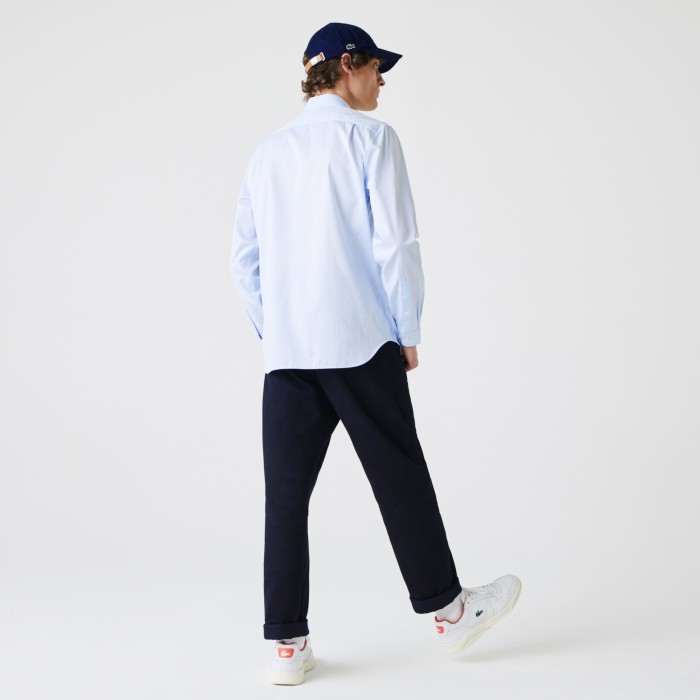 рубашка мужская хлопковая рубашка lacoste вид сзади