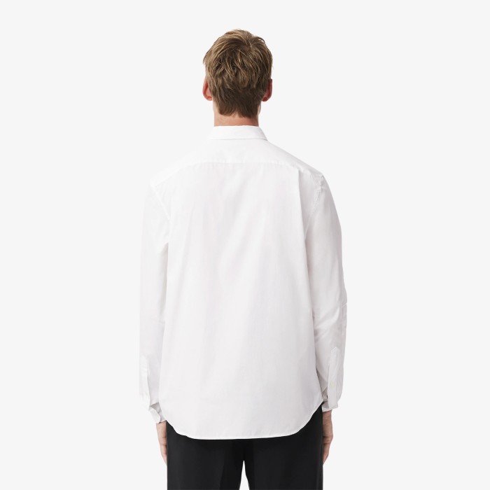 рубашка мужская хлопковая рубашка lacoste от бренда lacoste вид слева