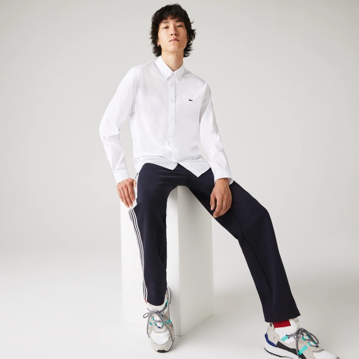 рубашка мужская хлопковая рубашка lacoste вид справа