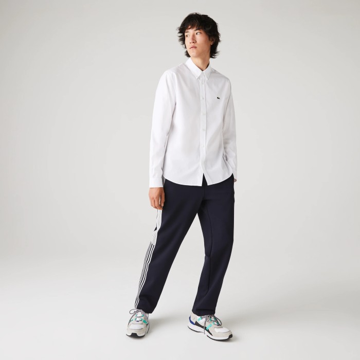 рубашка мужская хлопковая рубашка lacoste вид сбоку