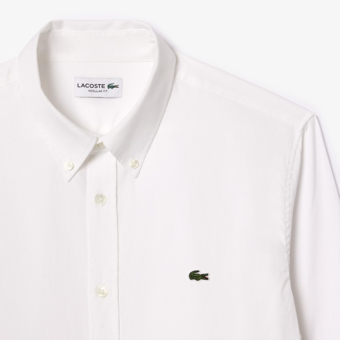 рубашка мужская хлопковая рубашка lacoste вид слева