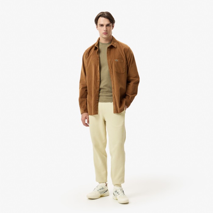 рубашка мужская хлопковая велюровая рубашка lacoste стандартного кроя по цене 12586 руб вид справа
