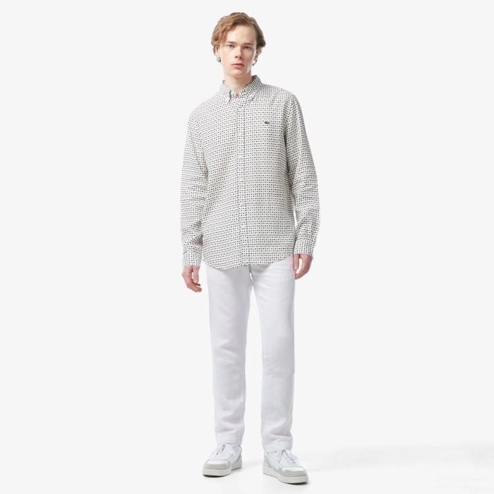 рубашка мужская рубашка lacoste из льна по цене 13986 руб вид справа