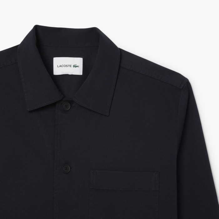 рубашка мужская рубашка lacoste  overshirt fit - качественный продукт вид сбоку