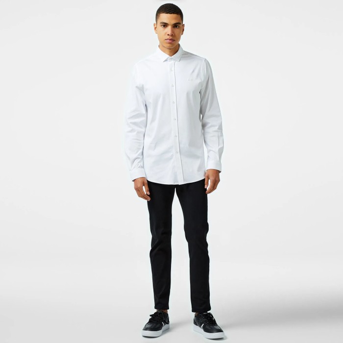 рубашка мужская рубашка lacoste приталенного кроя из проверенных материалов спереди