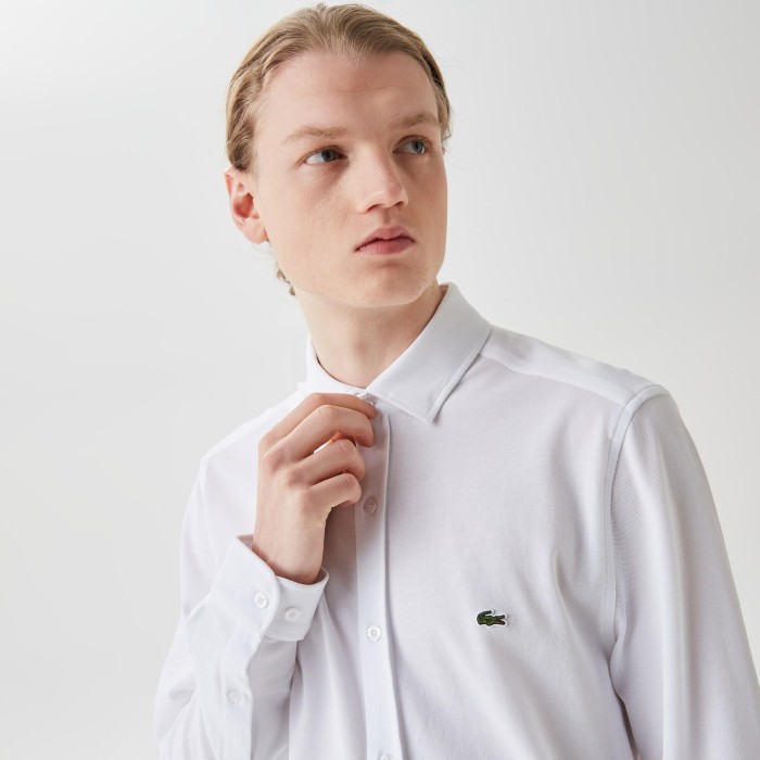 рубашка мужская рубашка lacoste приталенного кроя по цене 11988 руб вид справа