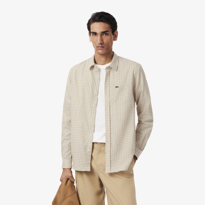 рубашка мужская рубашка lacoste стандартного кроя CH509395I фотография