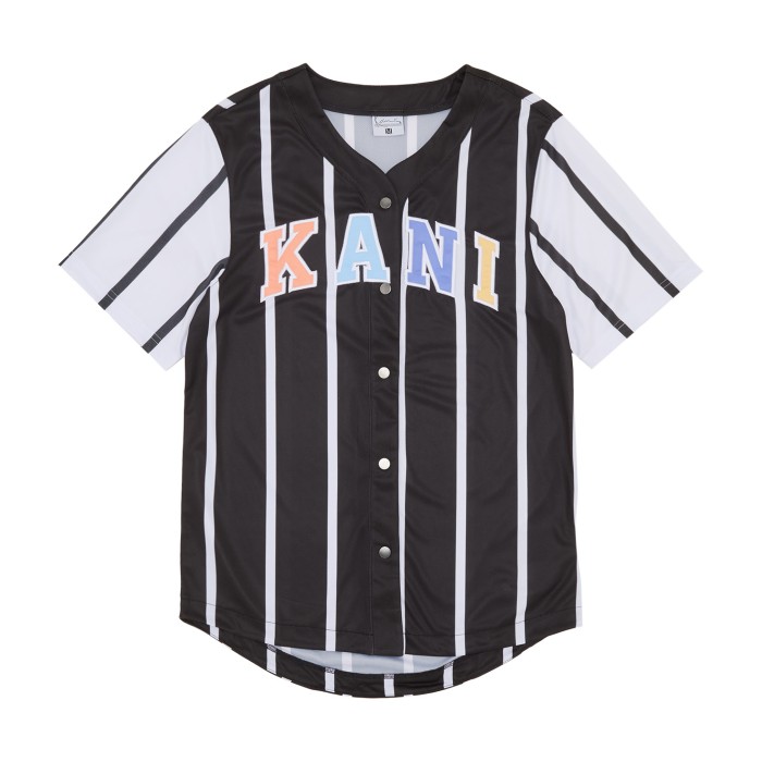 рубашка serif striped block baseball shirt KKKM2410402R00 фотография