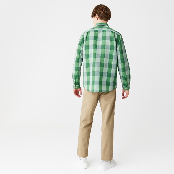 рубашка shirt от бренда lacoste вид слева