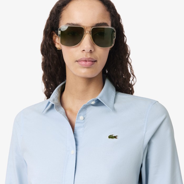 рубашка shirt от бренда lacoste вид слева