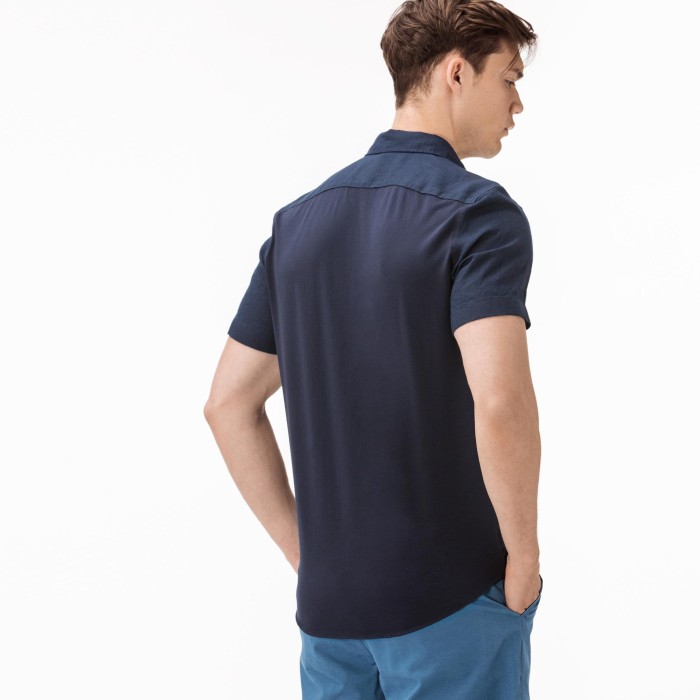 рубашка shirt от бренда lacoste вид слева