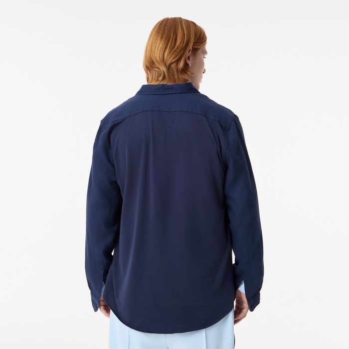 рубашка shirt от бренда lacoste вид слева