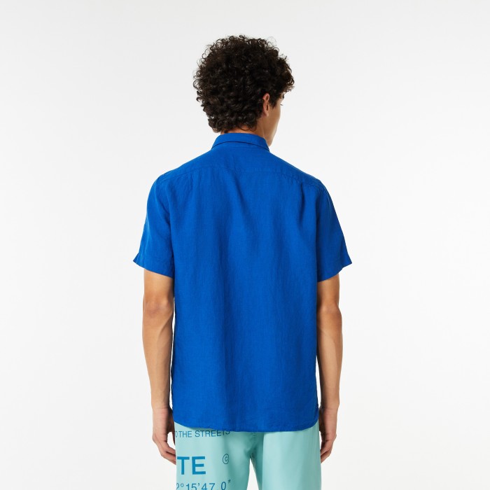 рубашка shirt от бренда lacoste вид слева