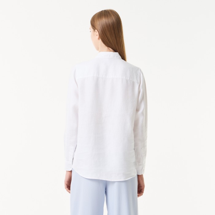 рубашка shirt от бренда lacoste вид слева