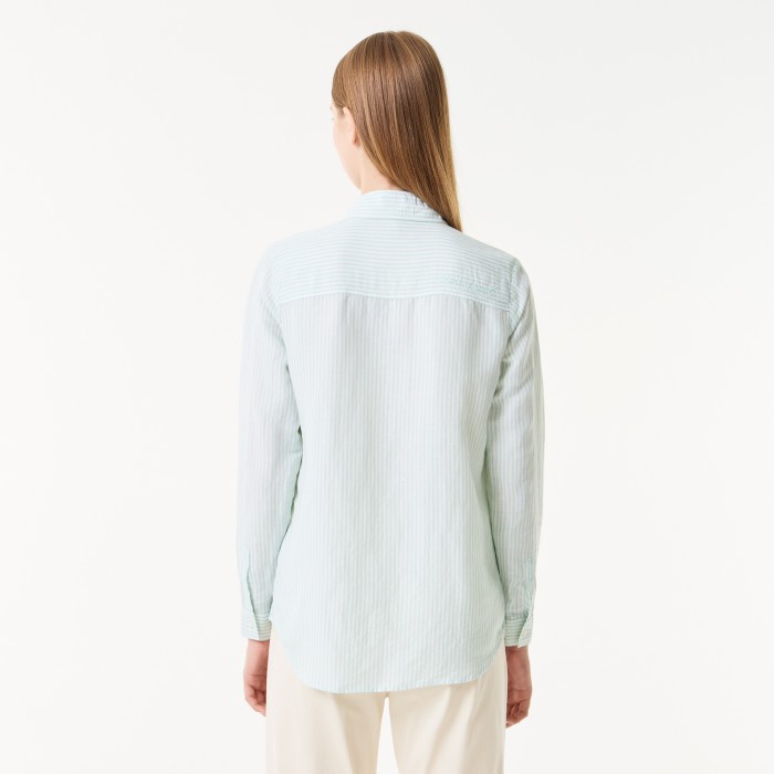 рубашка shirt от бренда lacoste вид слева